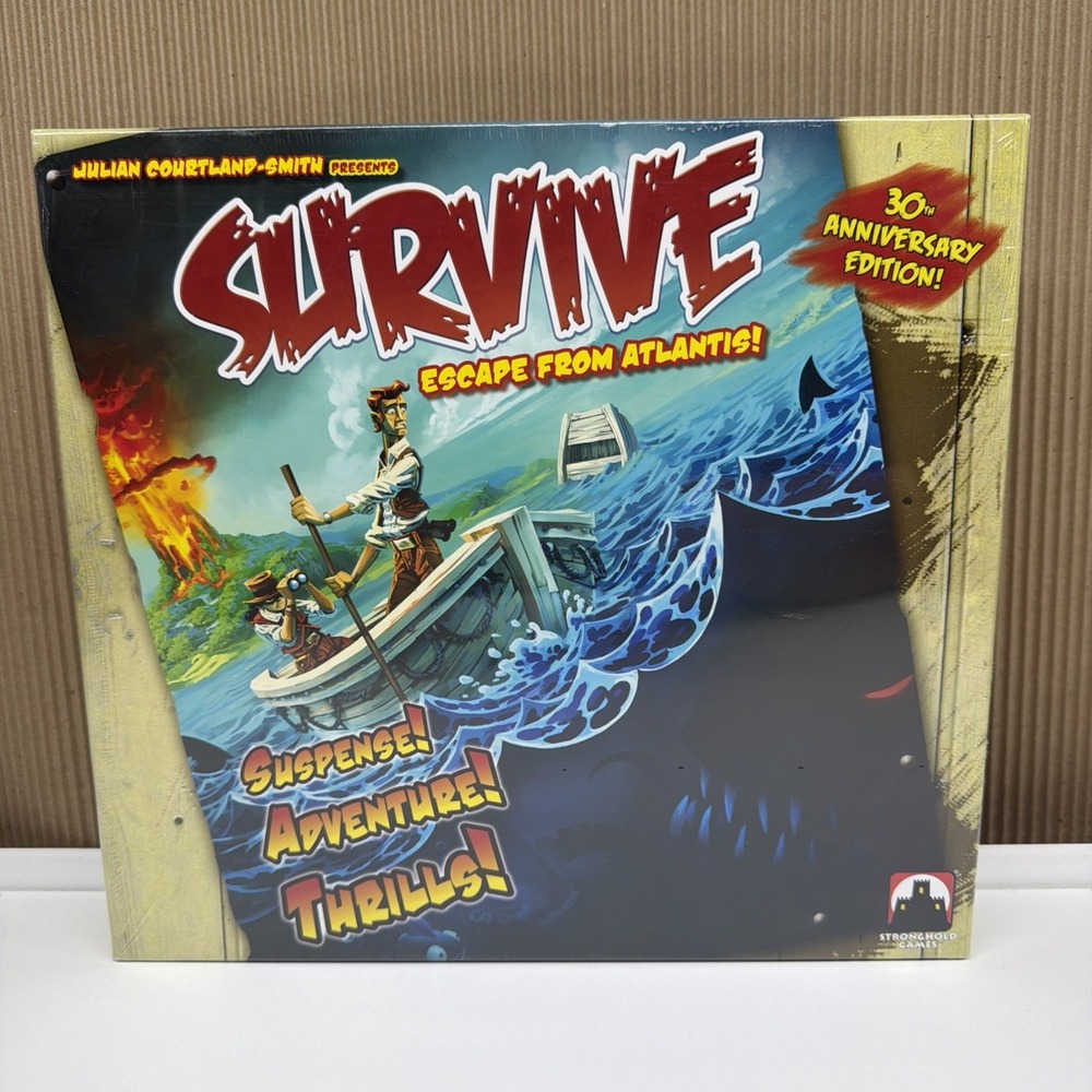 Survive Escape From Atlantis RARE Family Board Game 30th Anniversary Edition New
